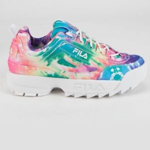 FILA Disruptor II Tie Dye, Size US Women 8, used